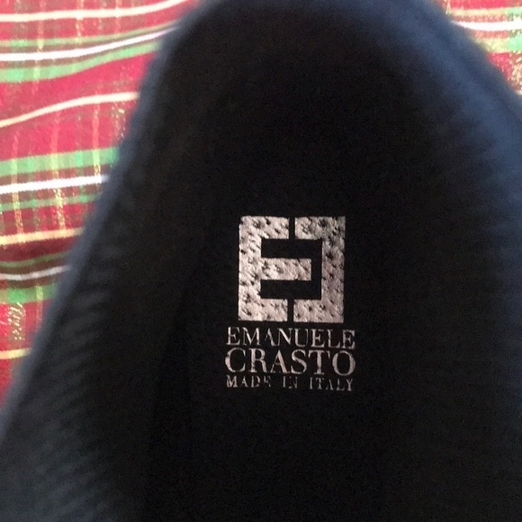 Brand New Emanuele Crasto Black Italian Leather Pull On Ankle Boots - Picture 11 of 16